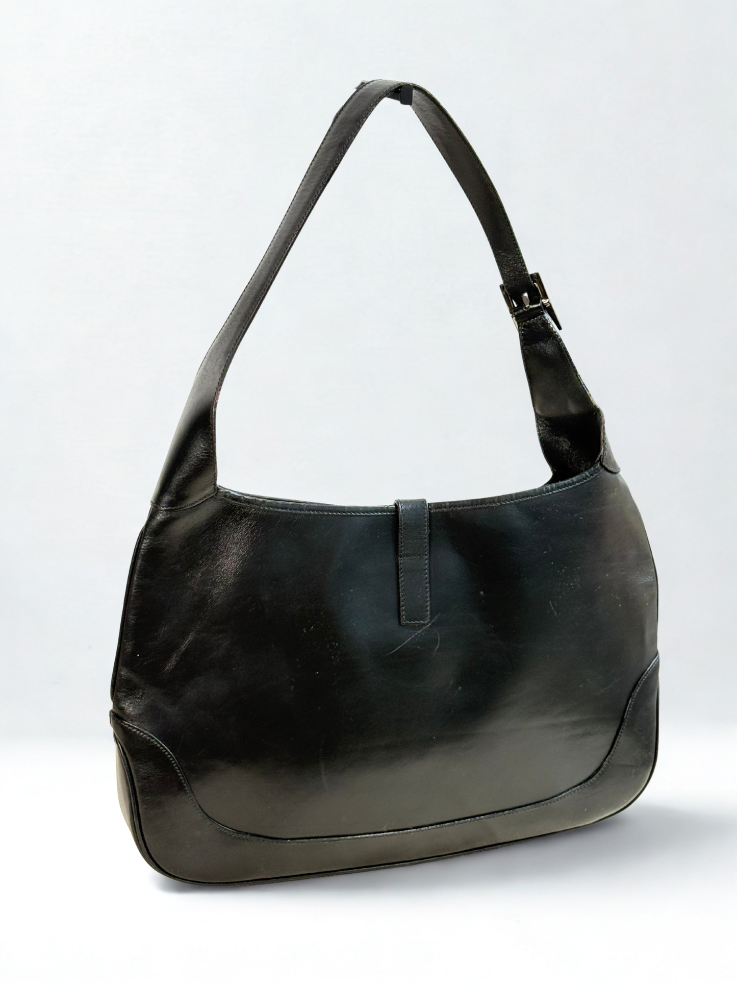 Gucci Jackie Black Leather Shoulder Bag Large