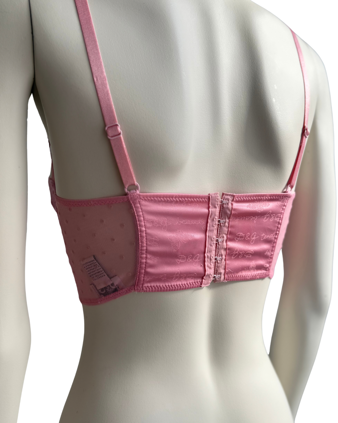 Cropped Dolce & Gabbana Bustier Top Barbie pink Size S