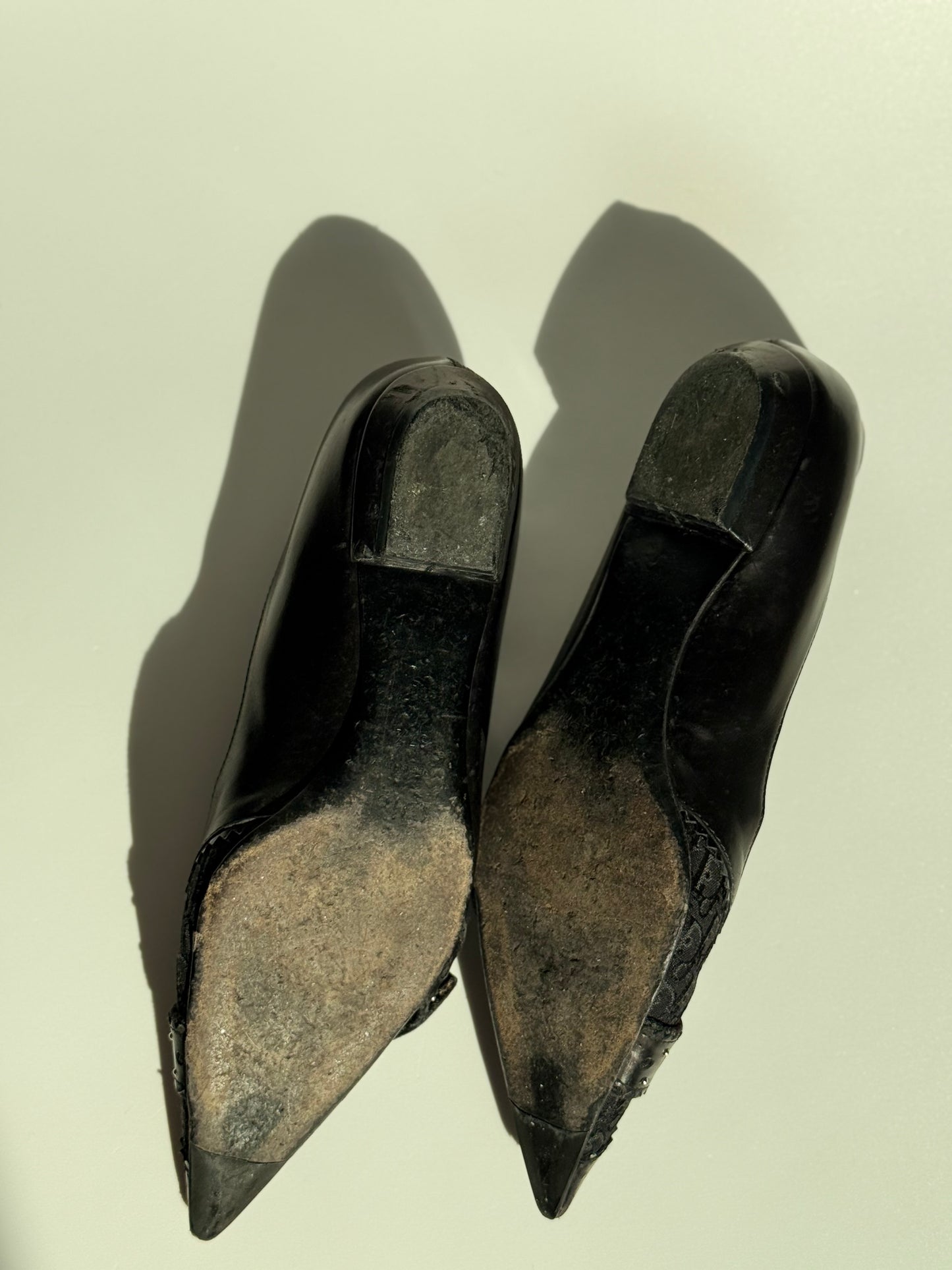 Dior flats black pointed toe 37,5