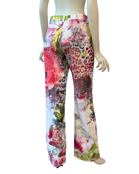 Vintage Roberto Cavalli Printed Jeans