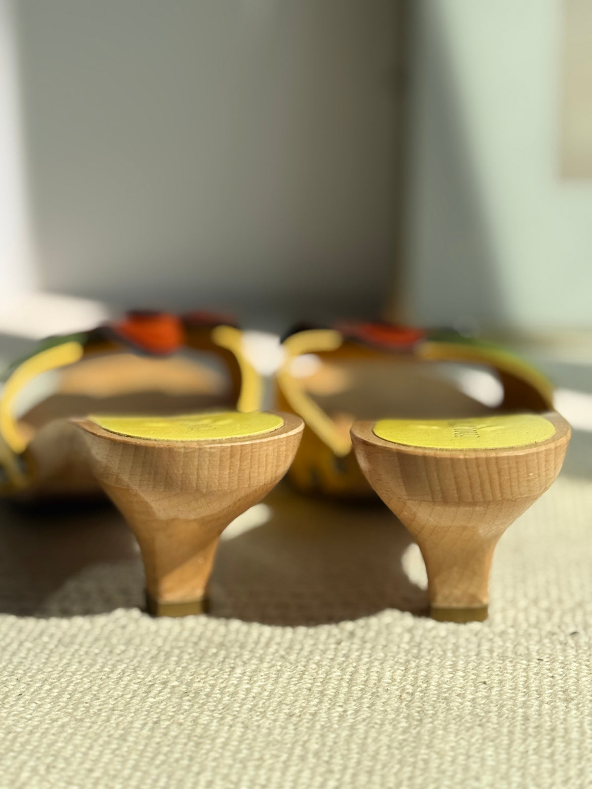 Vintage Miu Miu Yellow Patent Leather Clogs – Size 37