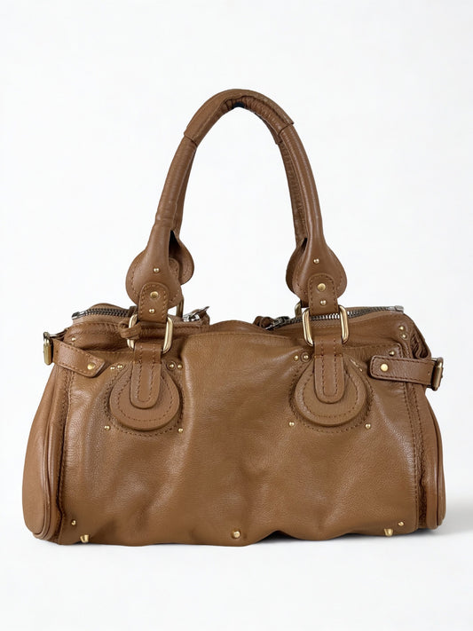 Vintage Chloé Paddington bag brown leather