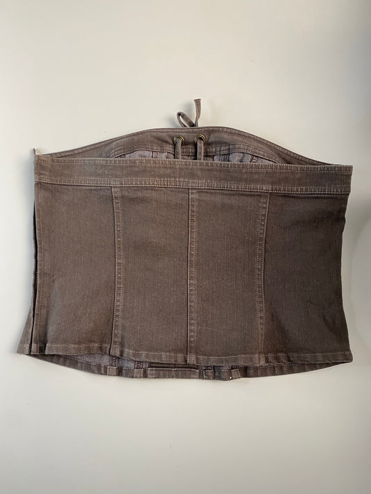 Jeans Corsage Braun XL