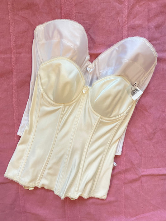Vintage Korsett Creme Weiß 70C