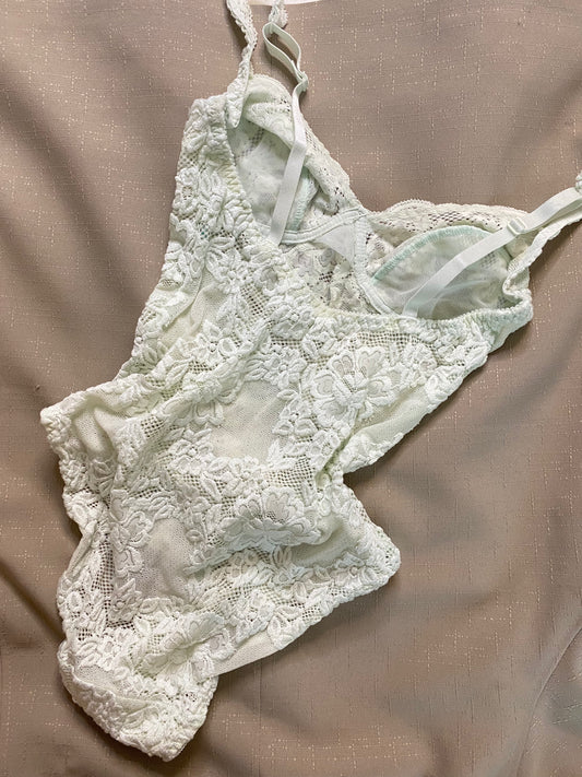 Vintage Body Mint aus Spitze Größe S
