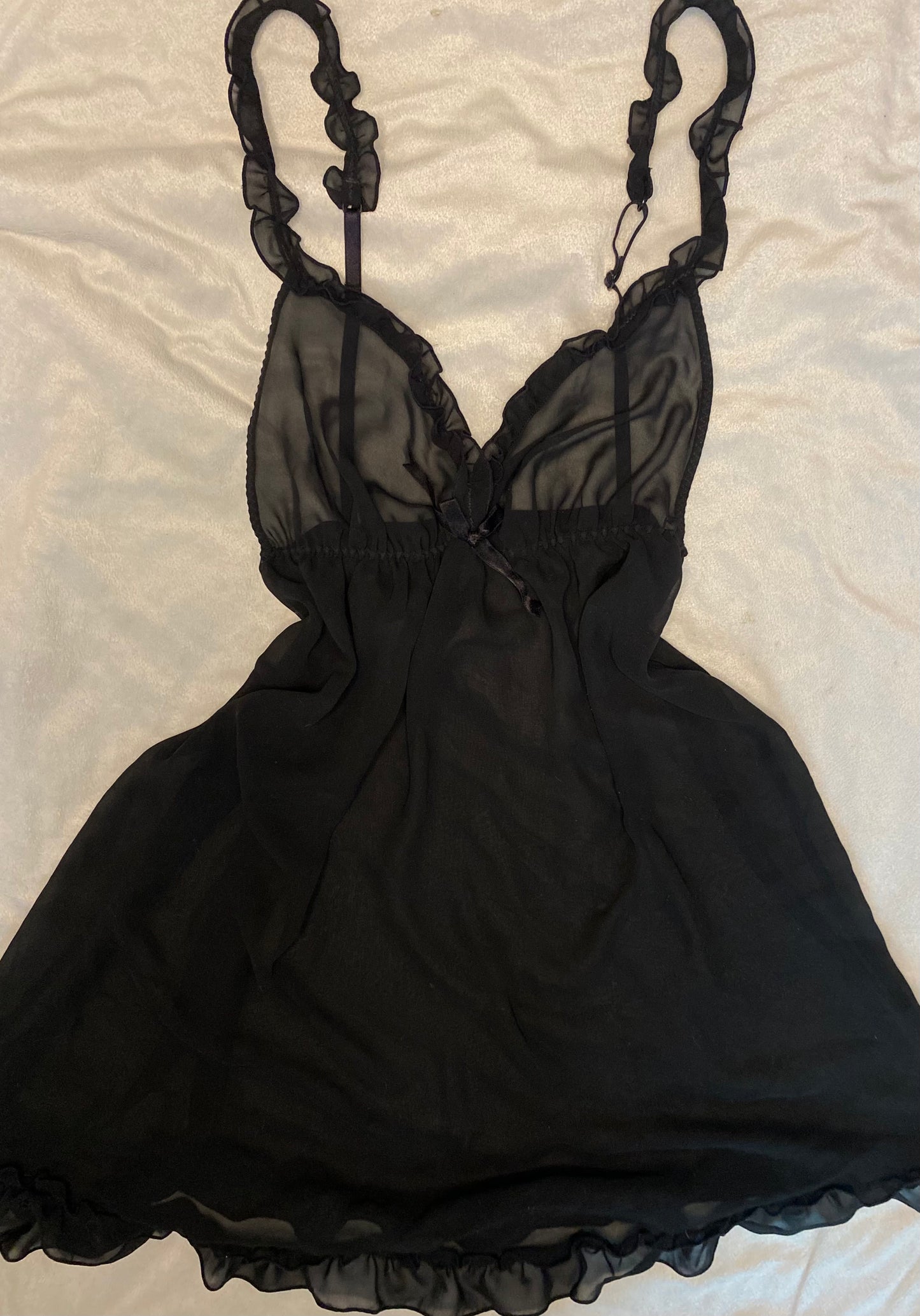 Vintage Negligé schwarz
