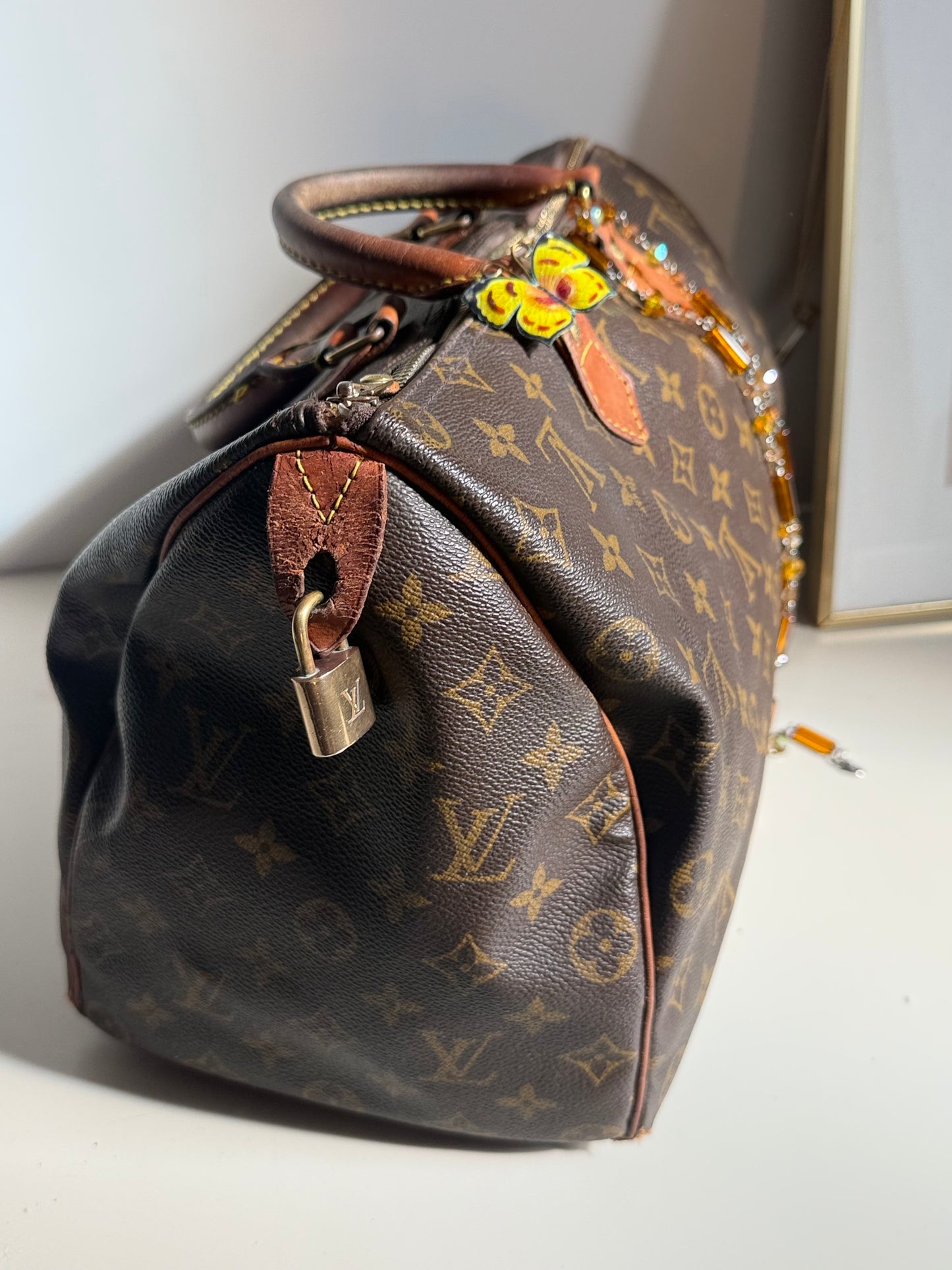 Louis Vuitton Customized Speedy 35 Monogram Bag