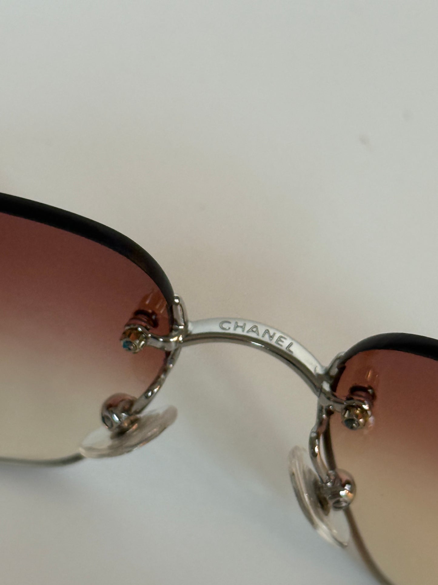Chanel Vintage Rimless Sunglasses rhinestones – Model 4017D C12489