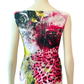 Roberto Cavalli Vintage Rose Leopard Print Top Size L Y2K