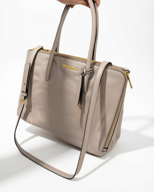 Miu Miu Crossbody Bag Taupe