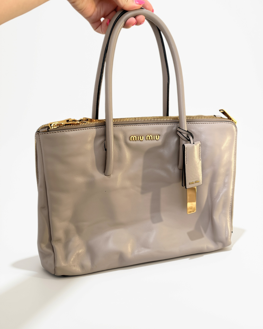 Miu Miu Crossbody Bag Taupe