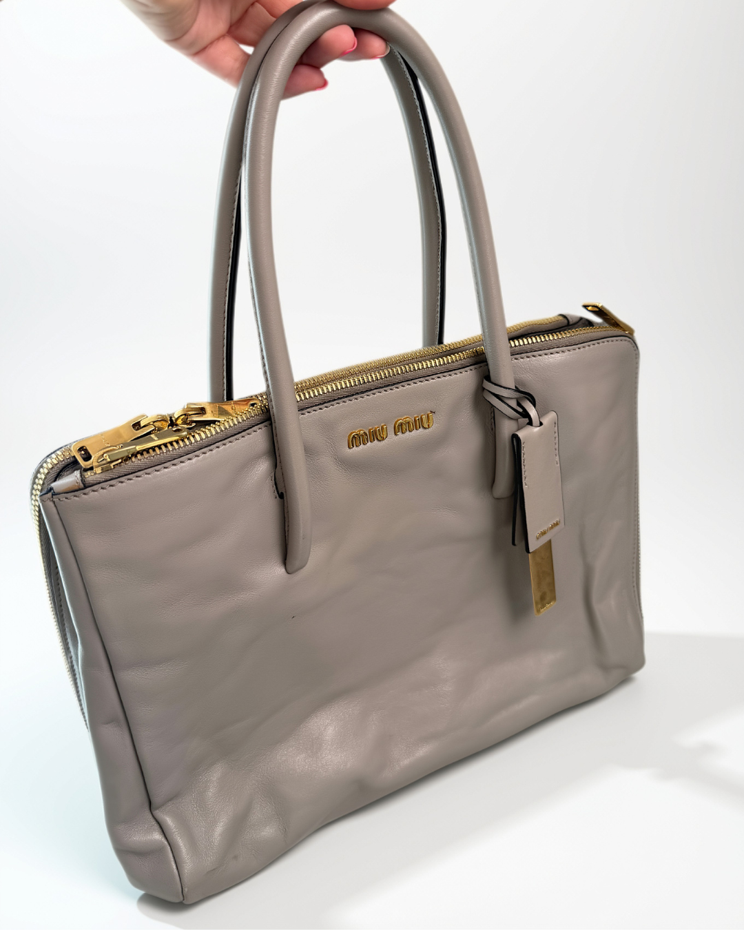 Miu Miu Crossbody Bag Taupe