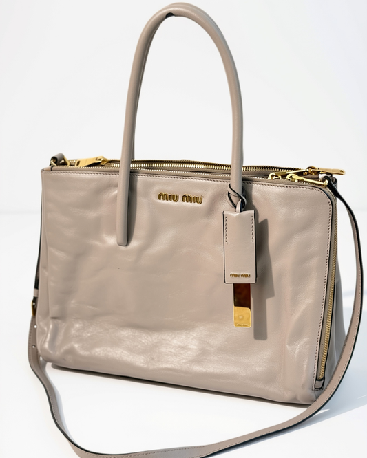 Miu Miu Crossbody Bag Taupe