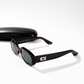 Vintage Gucci Oval Sunglasses Brown Gold G Logo GG2419
