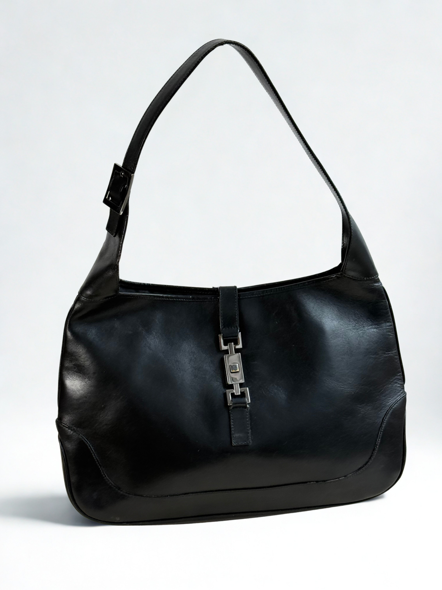 Gucci Jackie Black Leather Shoulder Bag Large
