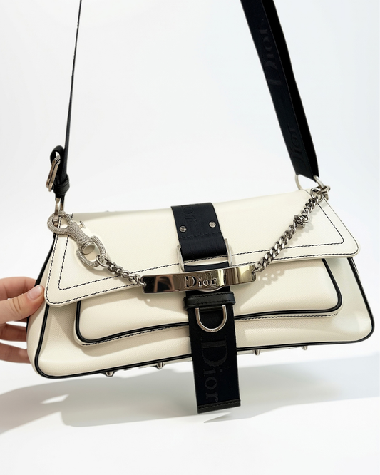 Vintage Dior Hardcore Bag White Leather