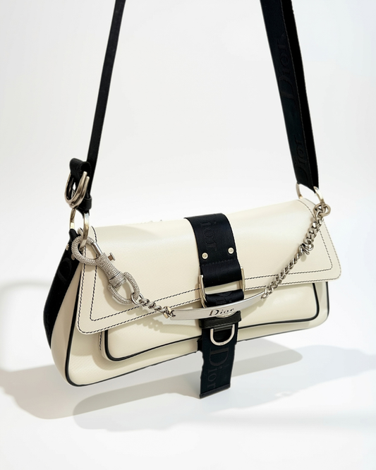 Vintage Dior Hardcore Bag White Leather