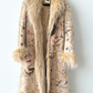 Just Cavalli Vintage Afghan Coat Crane Print