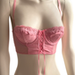 Cropped Dolce & Gabbana Bustier Top Barbie pink Size S