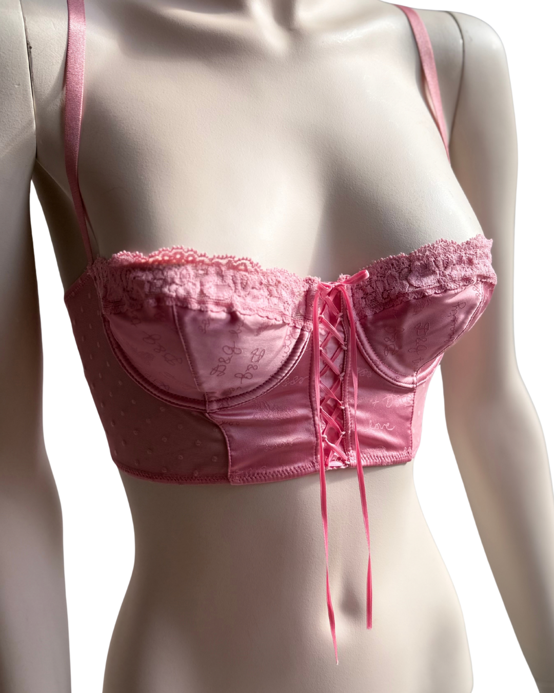 Cropped Dolce & Gabbana Bustier Top Barbie pink Size S
