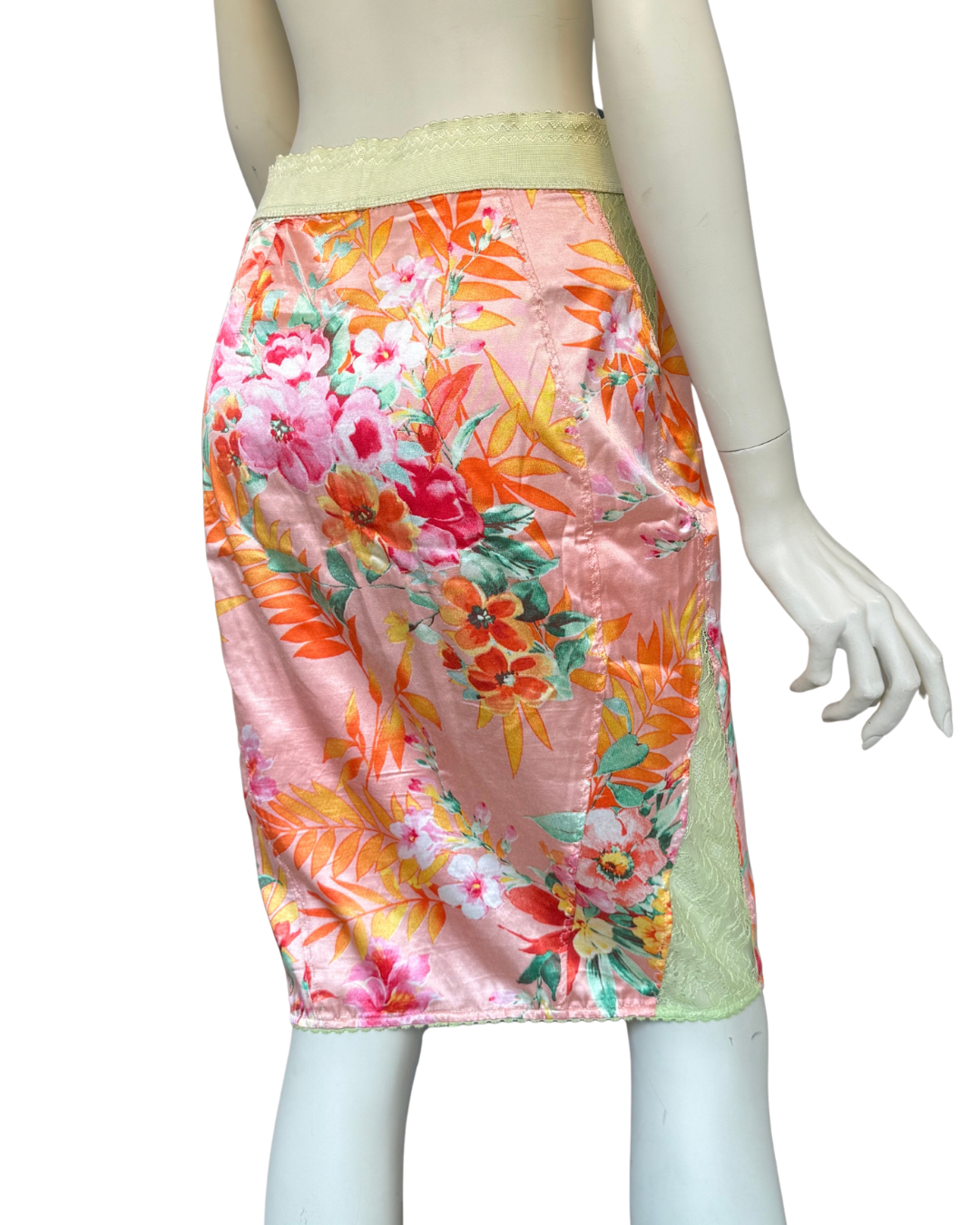 D&G Dolce & Gabbana SS 2005 Iconic Tropical Print Skirt IT 42 Vintage