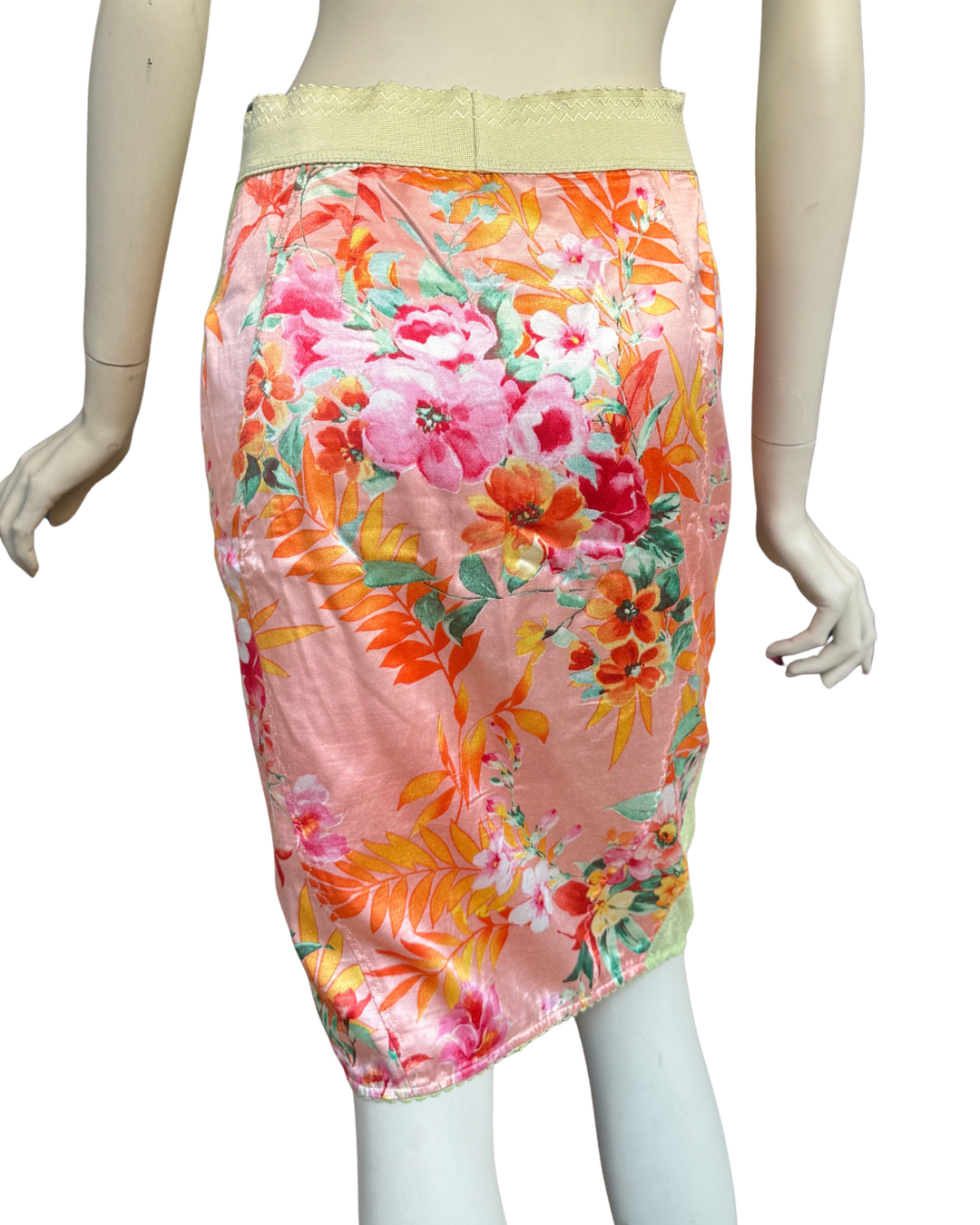 D&G Dolce & Gabbana SS 2005 Iconic Tropical Print Skirt IT 42 Vintage