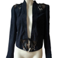 Vintage Roberto Cavalli Suede Jacket Fringe and Feathers Size S-M