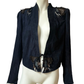 Vintage Roberto Cavalli Suede Jacket Fringe and Feathers Size S-M