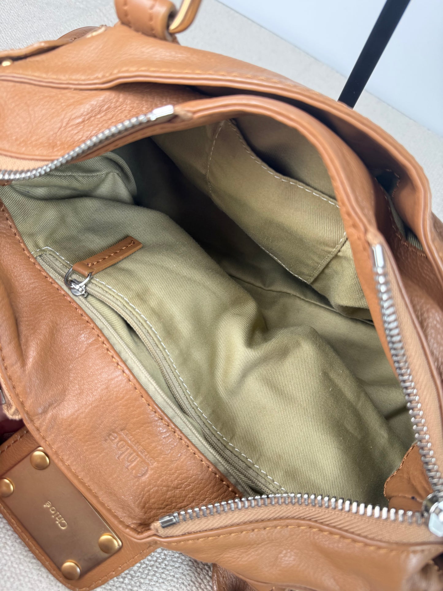 Vintage Chloé Paddington bag brown leather