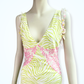 Vintage Versace Classic Ruffled Summer Dress