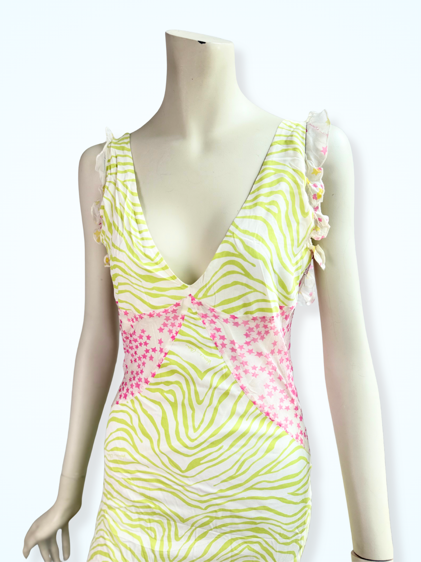 Vintage Versace Classic Ruffled Summer Dress