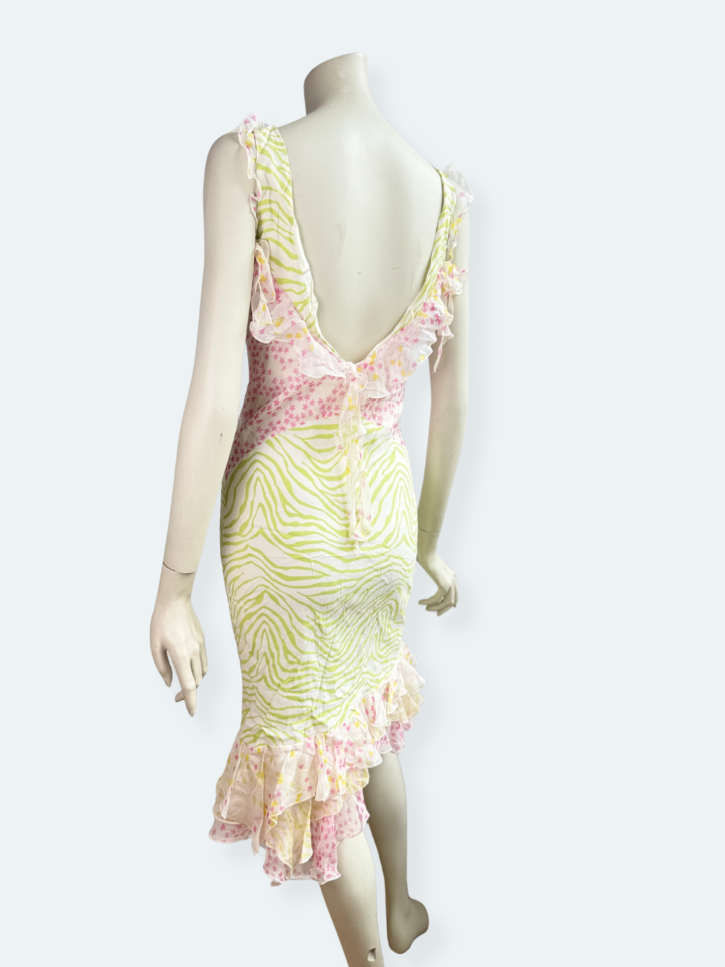 Vintage Versace Classic Ruffled Summer Dress