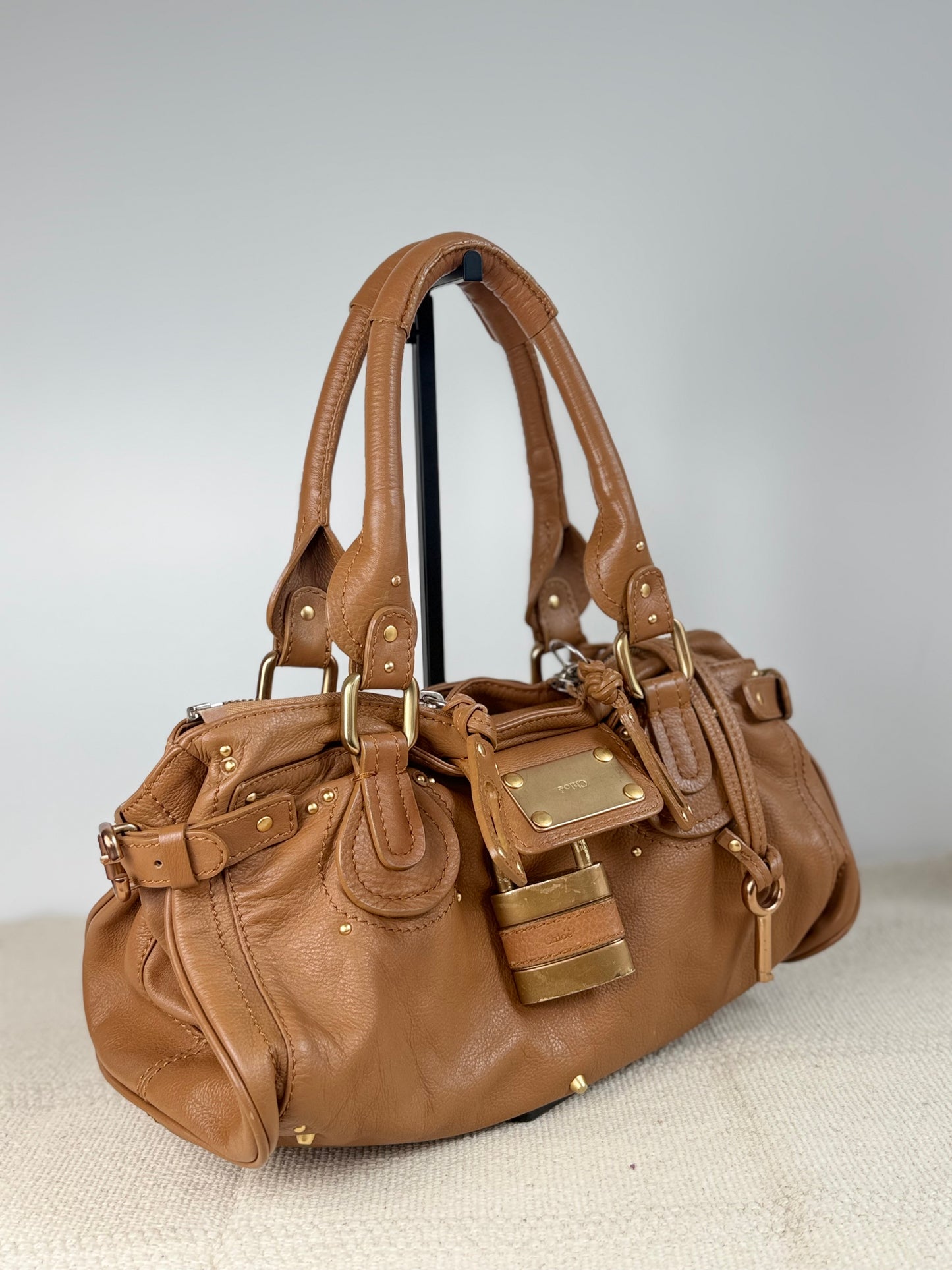 Vintage Chloé Paddington bag brown leather