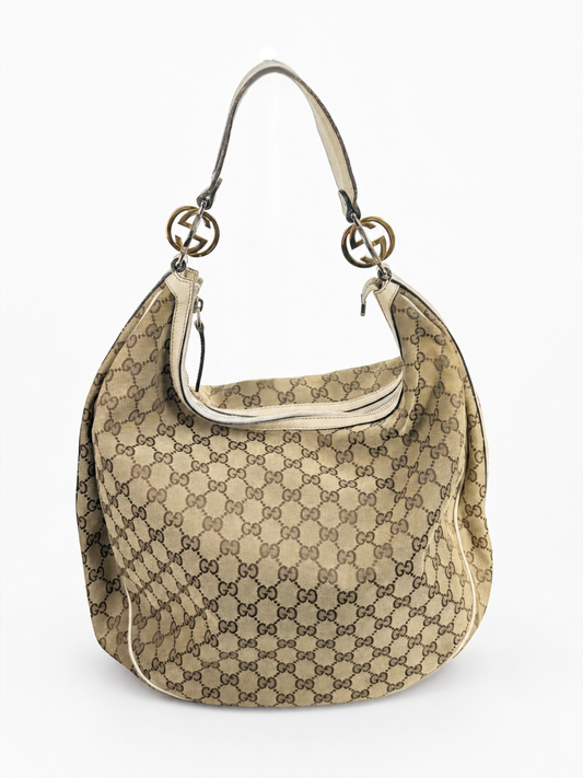 Vintage Gucci GG Monogram Hobo Bag