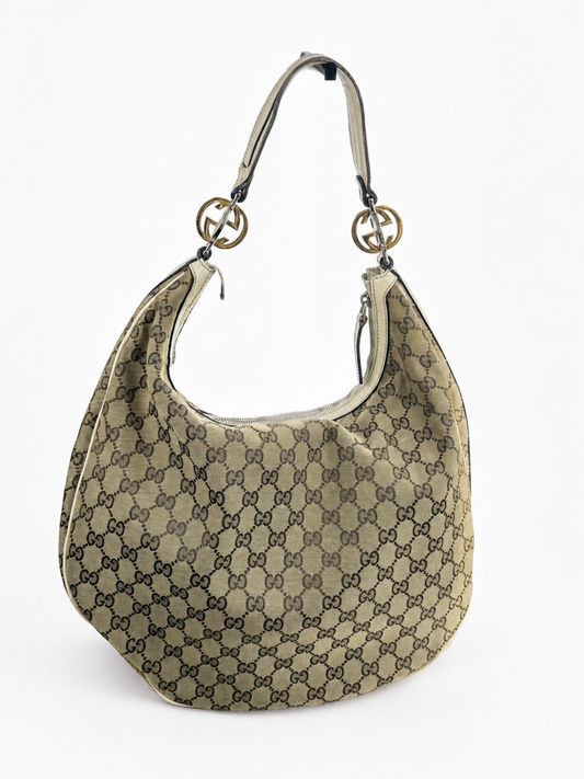Vintage Gucci GG Monogram Hobo Bag