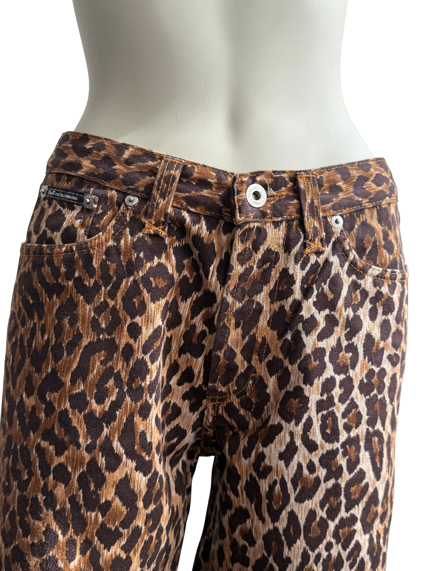 Vintage D&G Leopard wide Jeans – Size W28 / IT 42