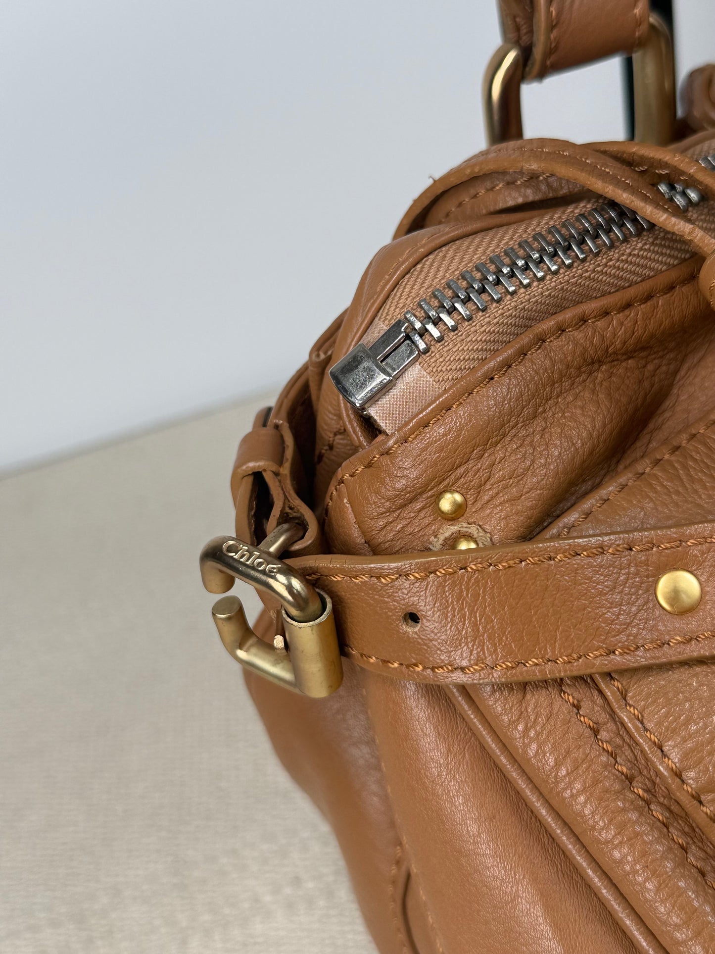 Vintage Chloé Paddington bag brown leather