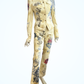 Vintage Roberto Cavalli S/S 2003 Runway Tattoo Print Denim Set – Jacket & Pants, Size S