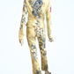 Vintage Roberto Cavalli S/S 2003 Runway Tattoo Print Denim Set – Jacket & Pants, Size S