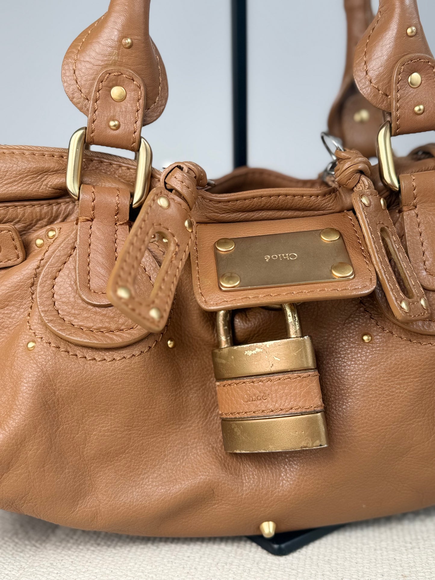 Vintage Chloé Paddington bag brown leather
