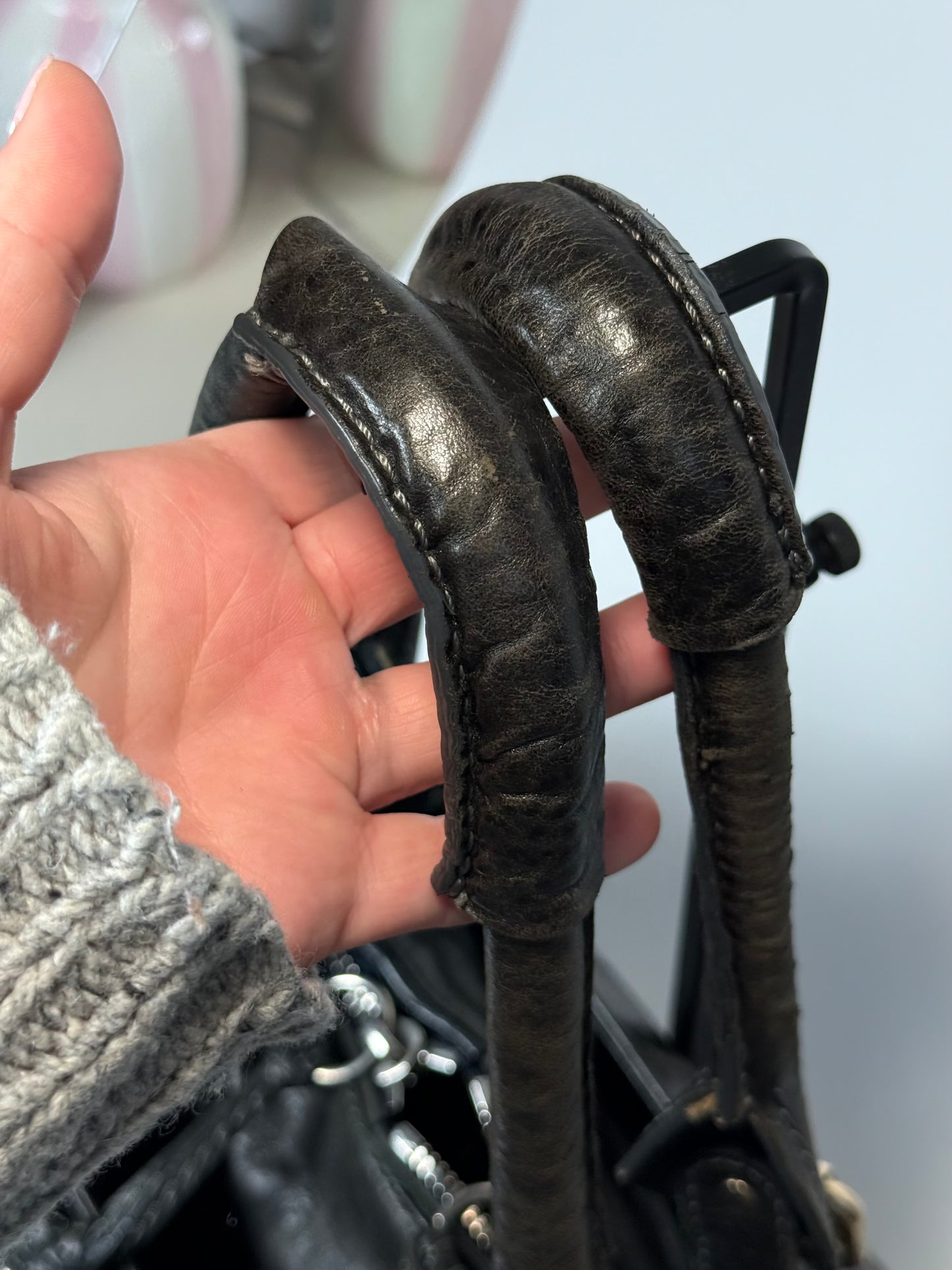 Vintage Chloé Paddington Black Leather Bag with Padlock