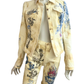 Vintage Roberto Cavalli S/S 2003 Runway Tattoo Print Denim Set – Jacket & Pants, Size S