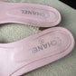 Chanel Sandals Pink Bow Size 40,5