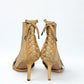 Vintage Christian Dior Ankle Boots beige suede