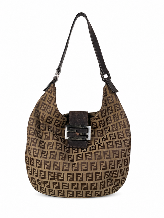 Vintage Fendi Zucchino hobo shoulder bag