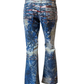 Vintage Just Cavalli Printed Bootcut Jeans – Floral Print