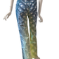 Roberto Cavalli Watercolour Pants Glitter Size XL