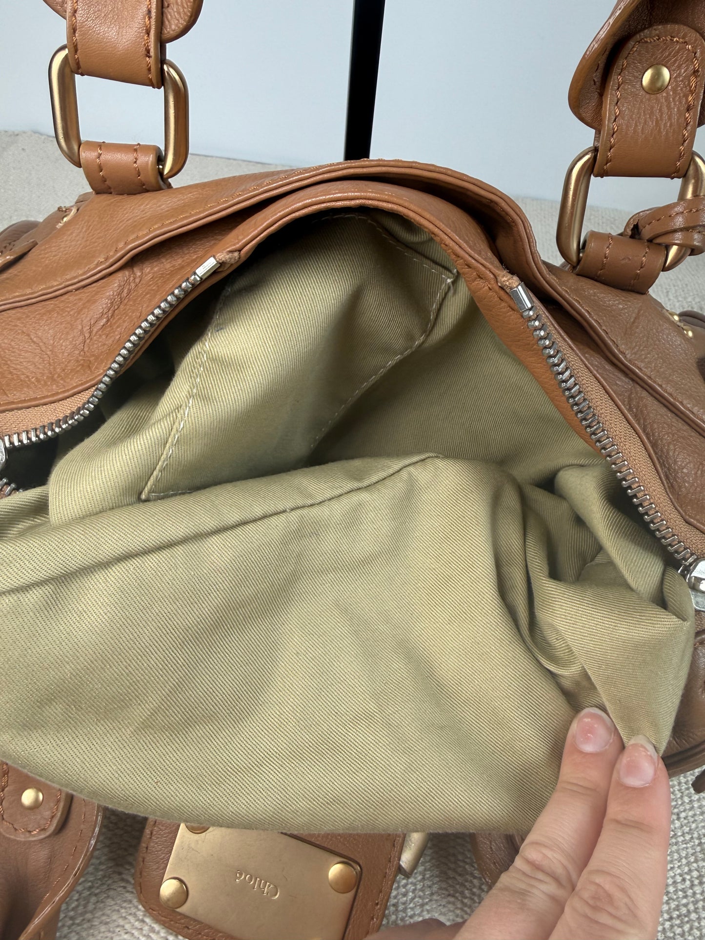 Vintage Chloé Paddington bag brown leather