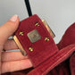 Fendi Mamma Baguette red corduroy