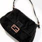 Fendi Mamma Baguette in dark brown corduroy